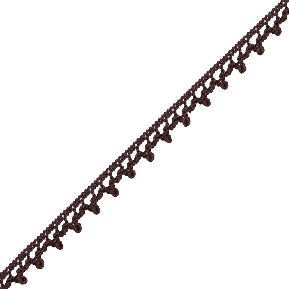 Brown European Crochet Trim - 0.25 - Detail