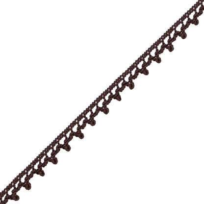 Brown European Crochet Trim - 0.25 - Detail
