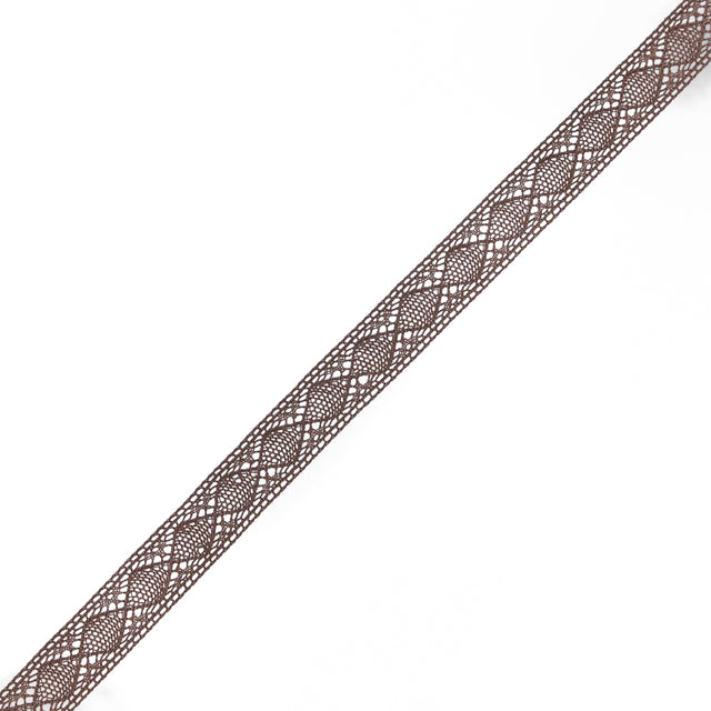 Brown European Cotton Crochet Lace Trim - 0.625