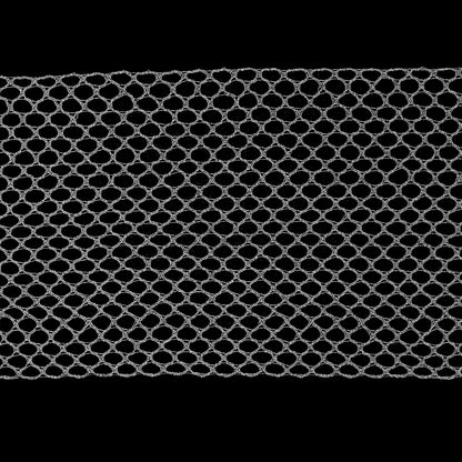 Metallic Silver European Netting - 5 - Detail