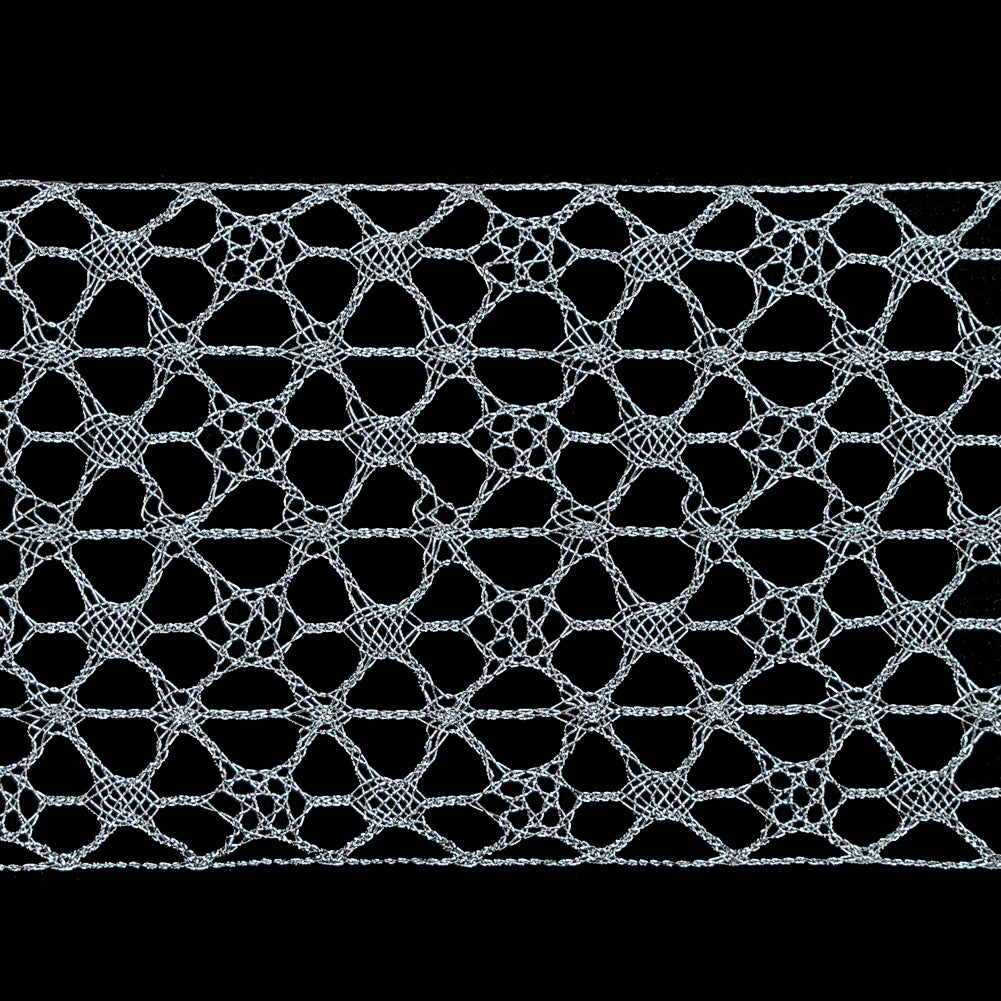 Silver European Metallic Trim - 3" Detail