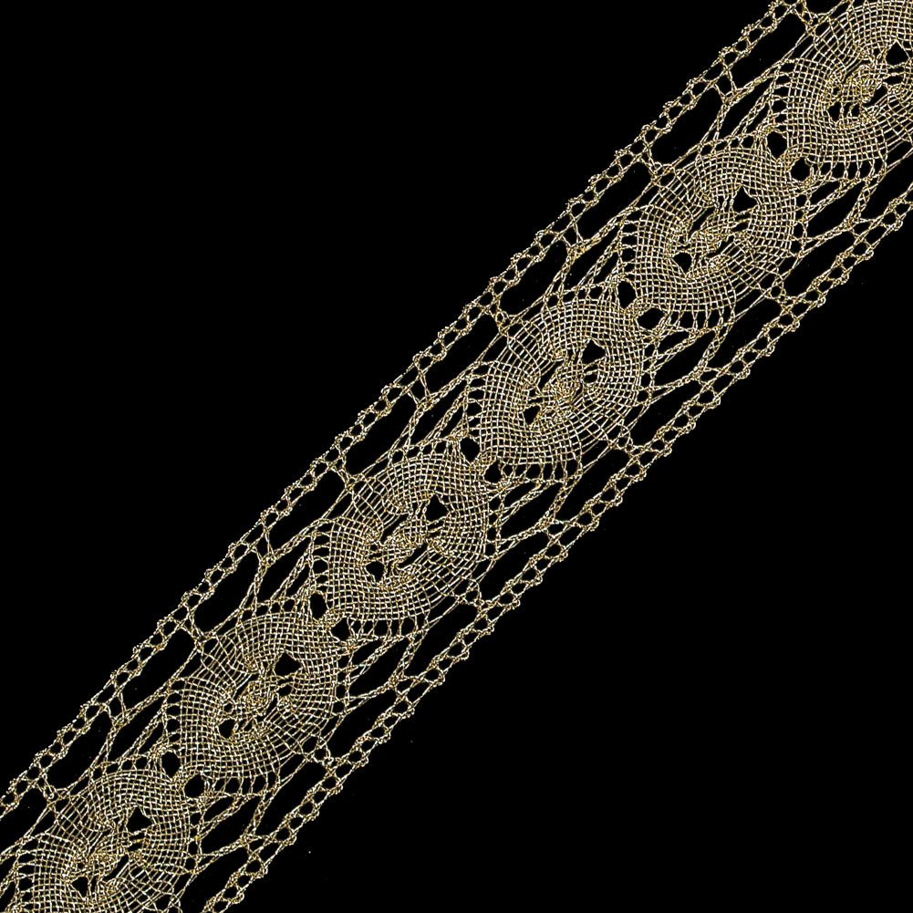 Gold European Metallic Trim - 1.125 - Detail