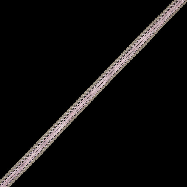 Pink and Beige European Crochet Trim - 0.5