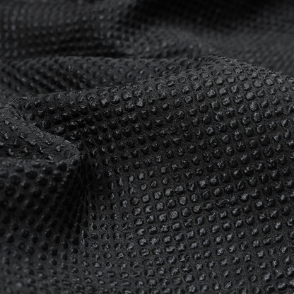 Metallic Black and Navy Diamond Quilted Brocade - Full