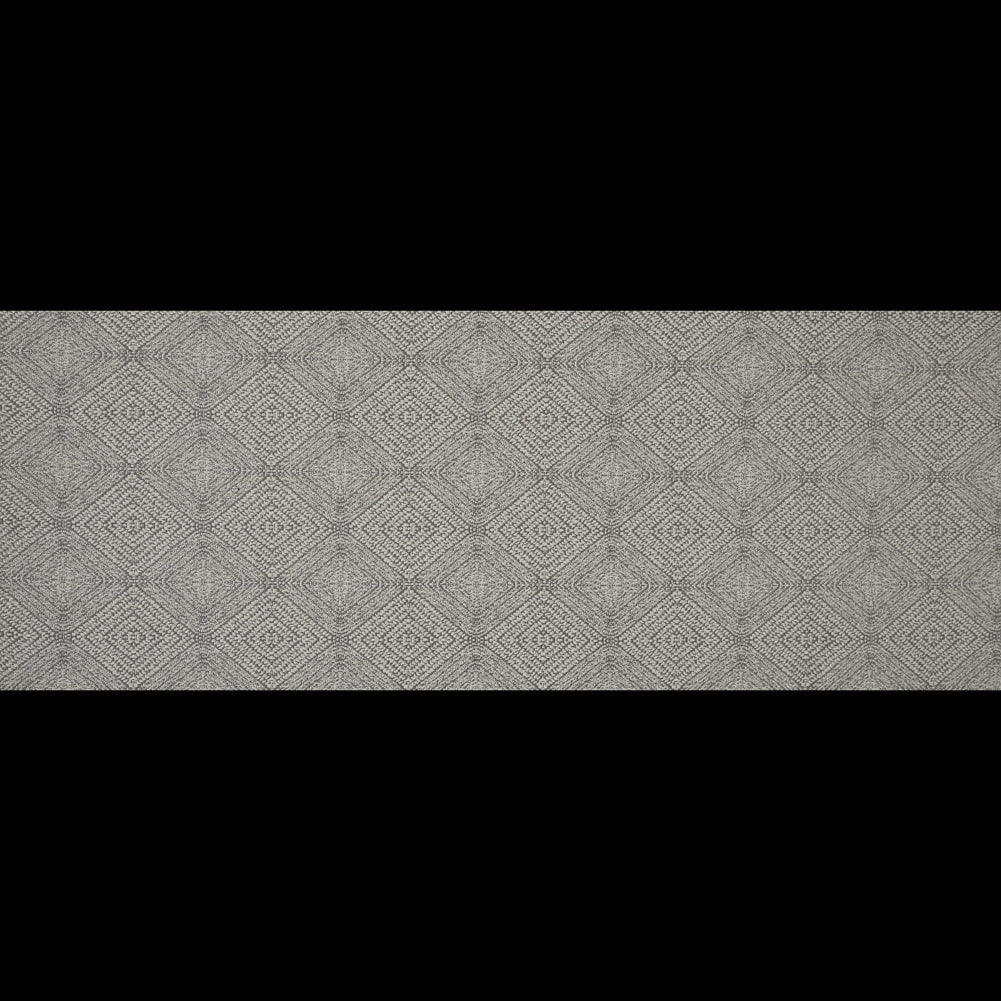 Shale Diamond Patterned Upholstery Chenille - Full