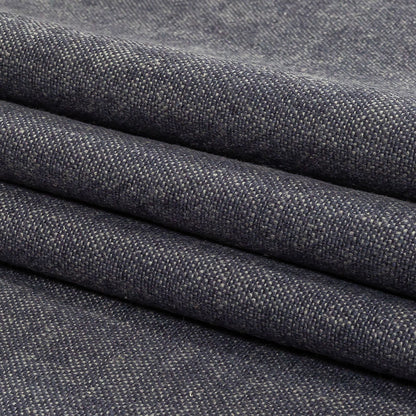 Indigo Rustic Cotton and Linen Woven - Folded