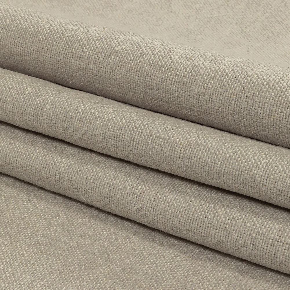 Fog Rustic Cotton and Linen Woven - Folded
