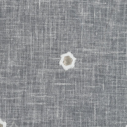 Fog Sheer Embroidered Cotton and Polyester Voile - Detail