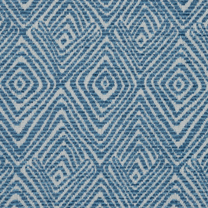 Blue Jay Diamond Patterned Upholstery Chenille - Detail