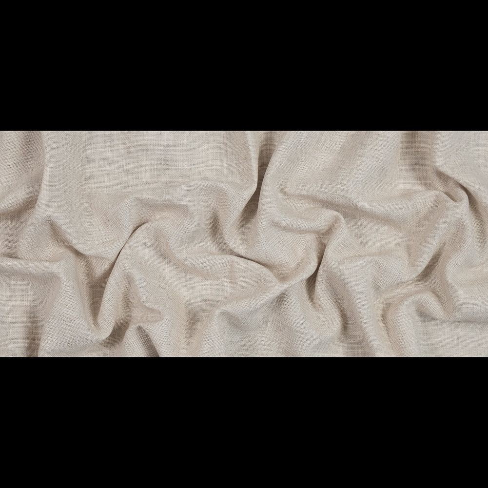 Natural Polyester Basketwoven Tweed Full