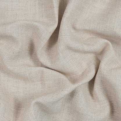 Natural Polyester Basketwoven Tweed