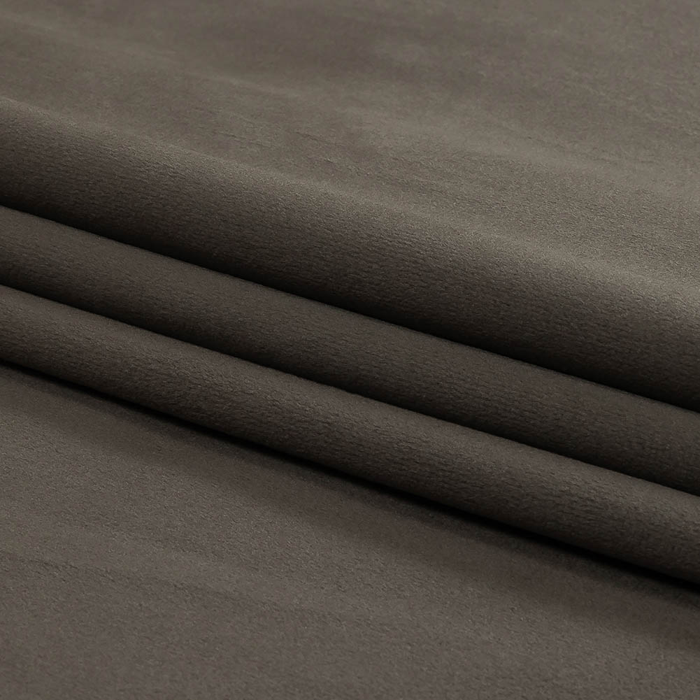 Granite Creamy Polyester Velvet - Folded