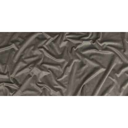 Gunmetal Creamy Polyester Velvet Full