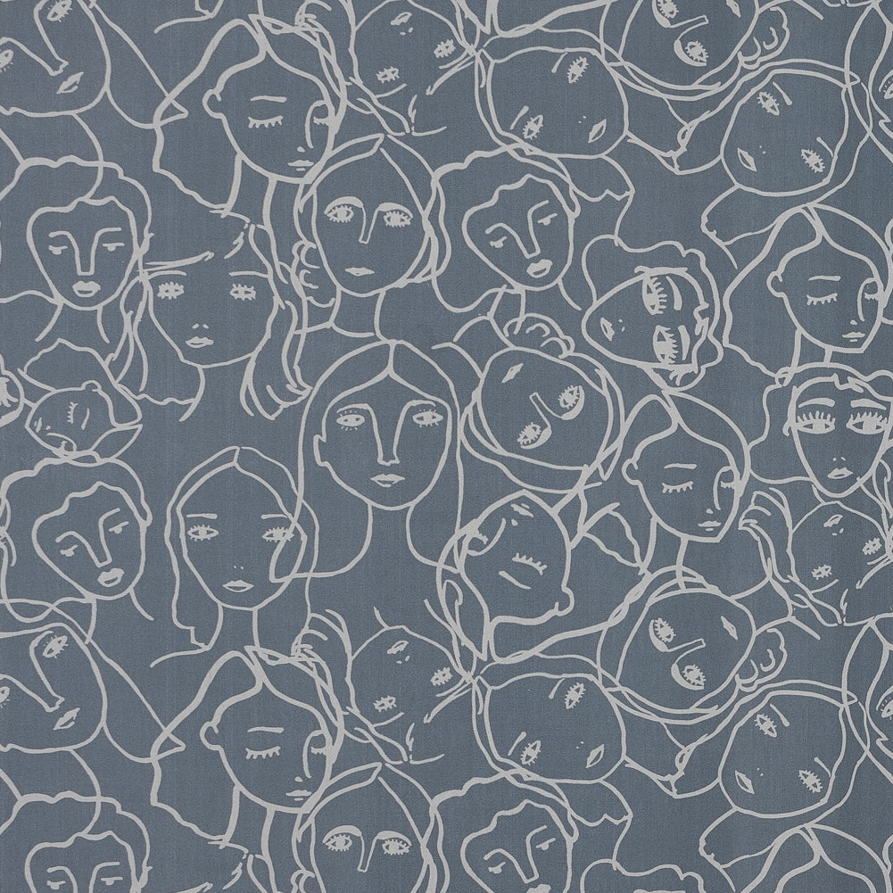 Mood Exclusive Un dia en Andorra Steel Gray Cotton Poplin