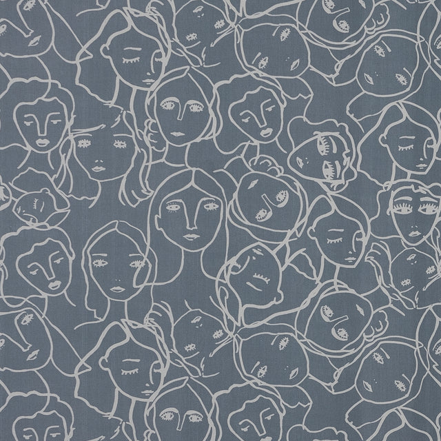 Mood Exclusive Un dia en Andorra Steel Gray Cotton Poplin