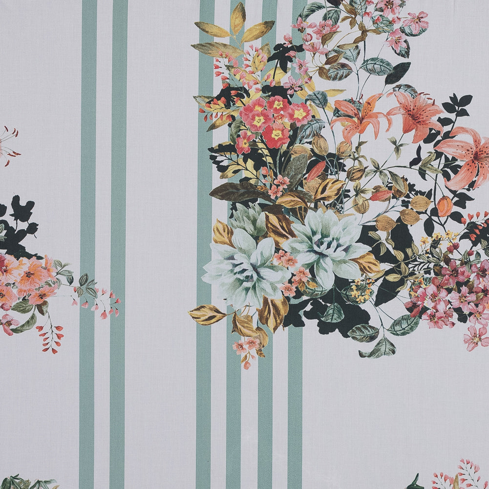 Mood Exclusive La Floristeria Mint Cotton Poplin