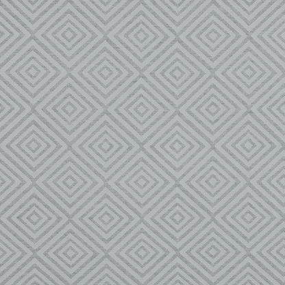 Gray and Off-White Diamond Patterned Jacquard