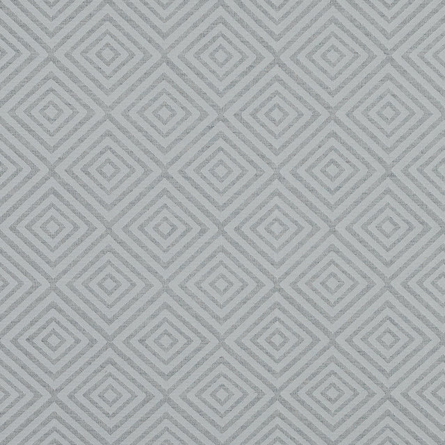 Gray and Off-White Diamond Patterned Jacquard