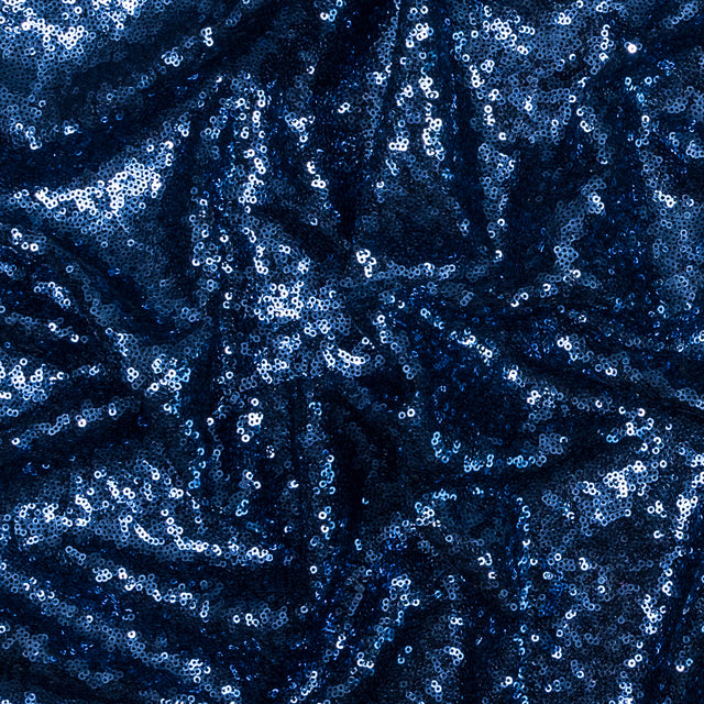 Mesh with Baby Sequins - Navy - Mariah Collection