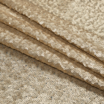 Mocha Baby Sequins on Mesh - Detail