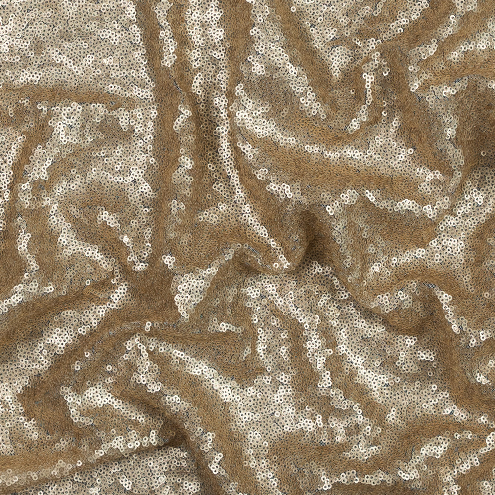 Mocha Baby Sequins on Mesh