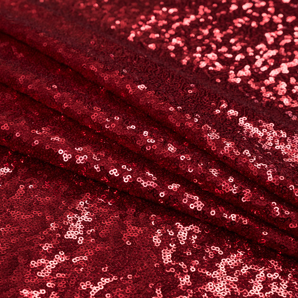Mesh with Baby Sequins - Red - Mariah Collection Detail