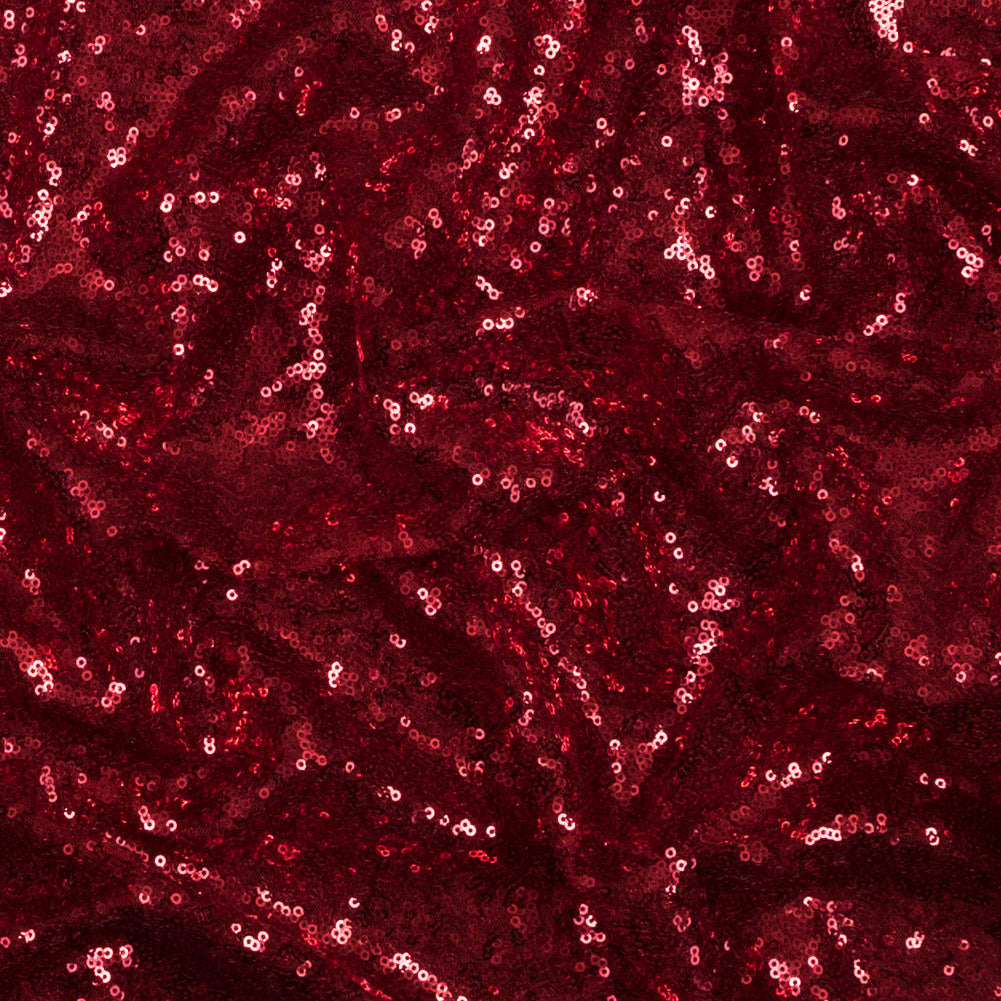 Mesh with Baby Sequins - Red - Mariah Collection