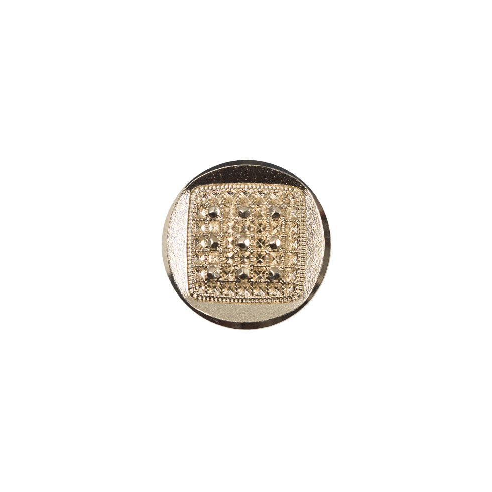 Italian Gold Shank Back Plastic Button - 20L/12.5mm