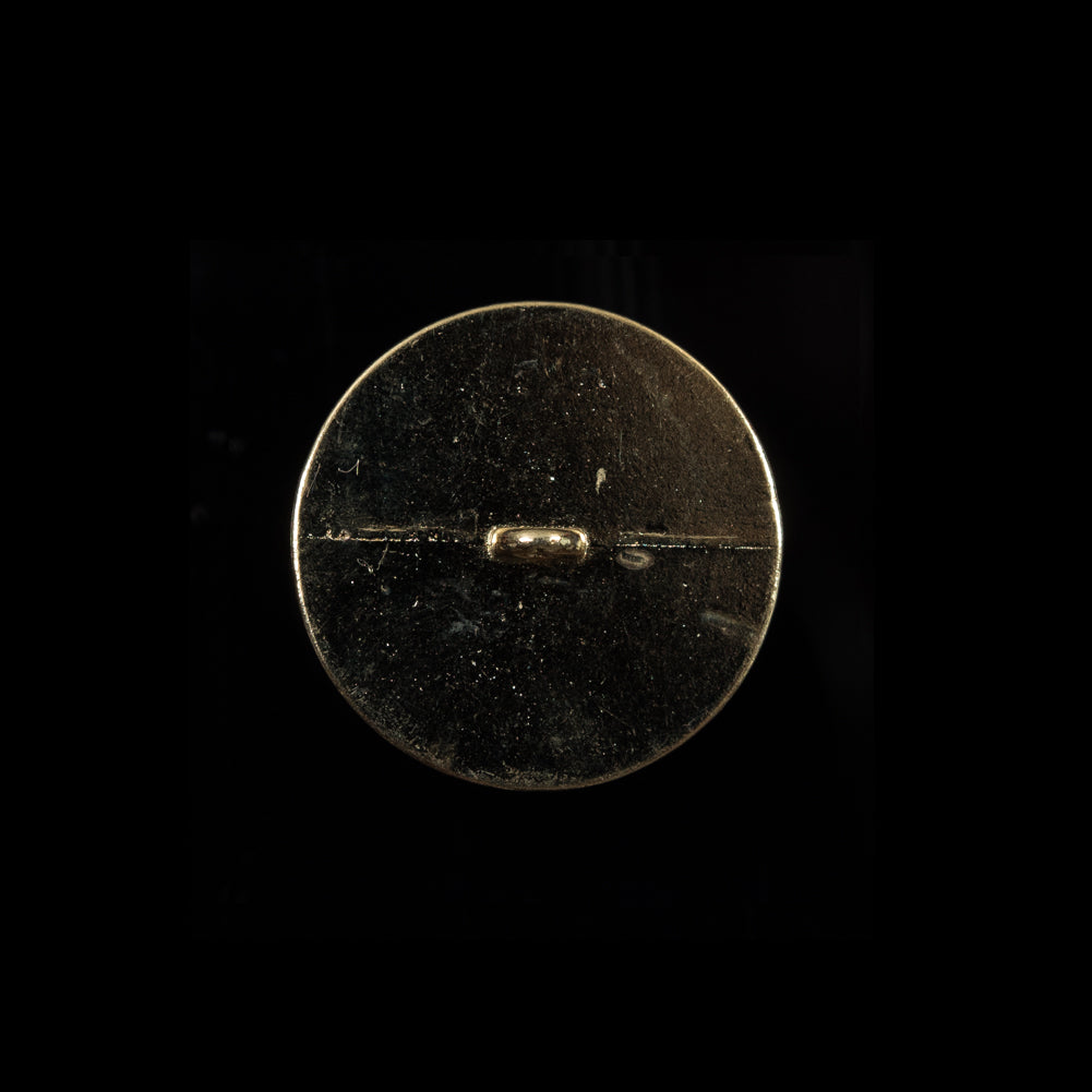 Italian Black and Gold Metal Button - 32L/20mm Detail