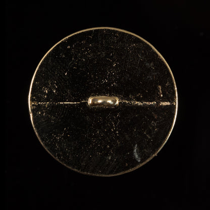 Italian Red and Gold Metal Button - 44L/27mm - Detail