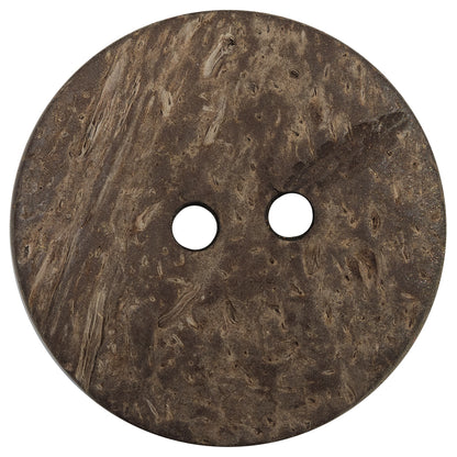 Italian Metallic Gold Floral Coconut Button - 64L/40mm - Detail