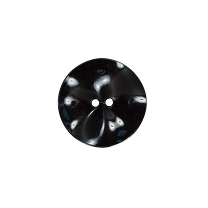Italian Black Textured Wave Button - 28L/18mm Detail