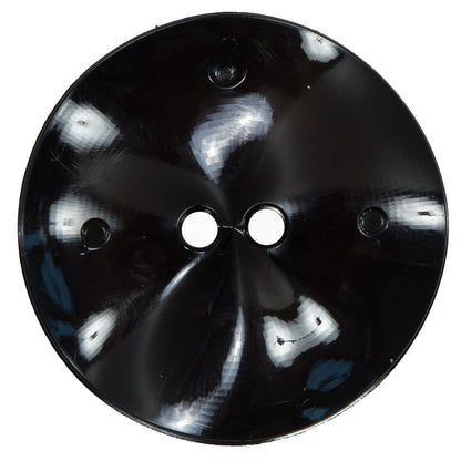 Italian Black Textured Wave Button - 64L/40.5mm Detail
