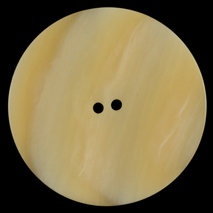 Italian Beige Striated Plastic Button - 65L/41mm - Detail