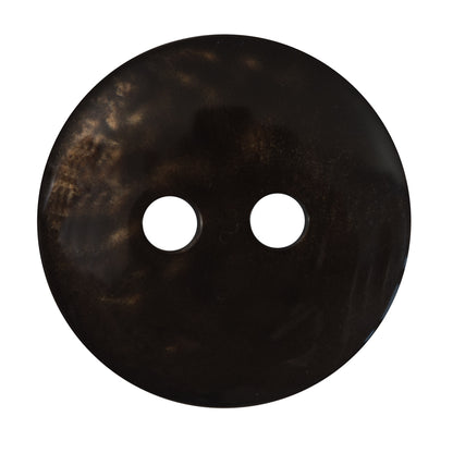 Italian Black and Copper Iridescent 2-Hole Button - 54L/34mm - Detail