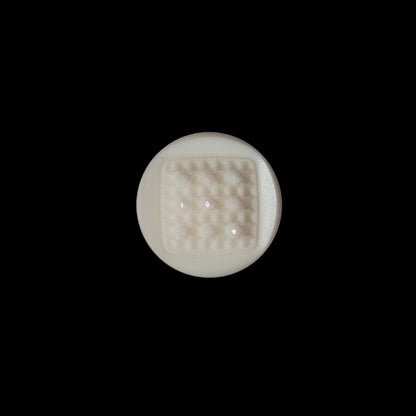 Italian Beige Textural Shank Back Button - 20L/12mm
