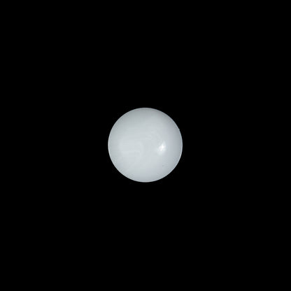 Italian White Shank Glossy Back Button - 16L/10mm