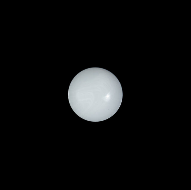 Italian White Shank Glossy Back Button - 18L/11mm