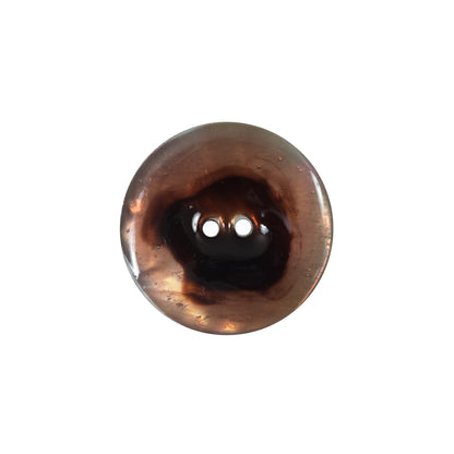 Italian Orange 2-Hole Shell Button - 32L/20mm