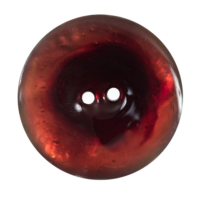 Italian Red 2-Hole Shell Button - 54L/34mm