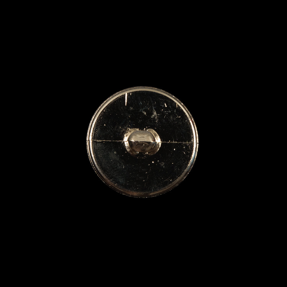 Italian Gold Chrome Plated Plastic Button - 24L/15mm - Detail