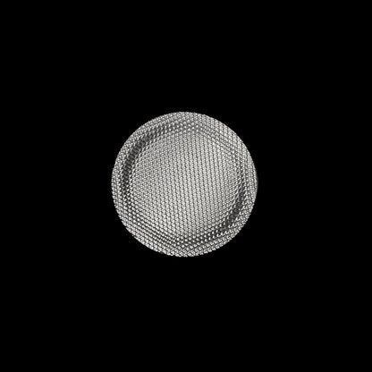 Italian Silver Chrome Plated Plastic Button - 24L/15mm