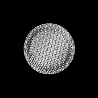 Italian Silver Chrome Plated Plastic Button - 36L/23mm
