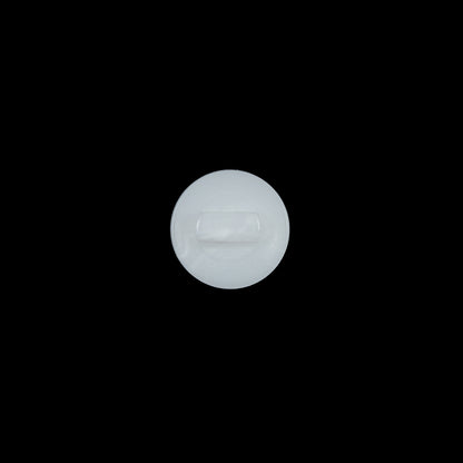 Italian White Matte Shank Back Button - 16L/10mm Detail