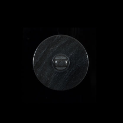 Luminous Italian Tahiti Gray Shank Back Button - 32L/20mm - Detail