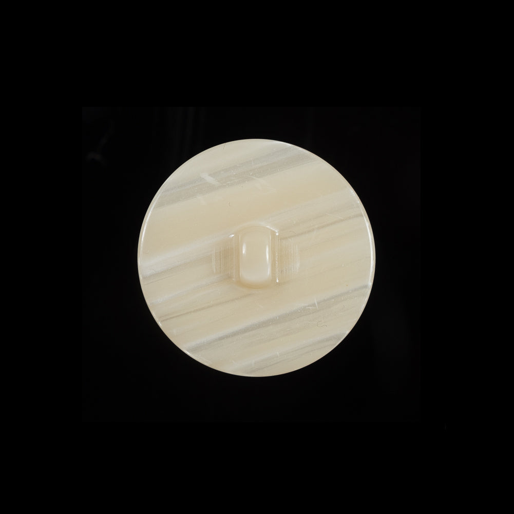 Luminous Italian Ivory Shank Back Button - 32L/20mm - Detail