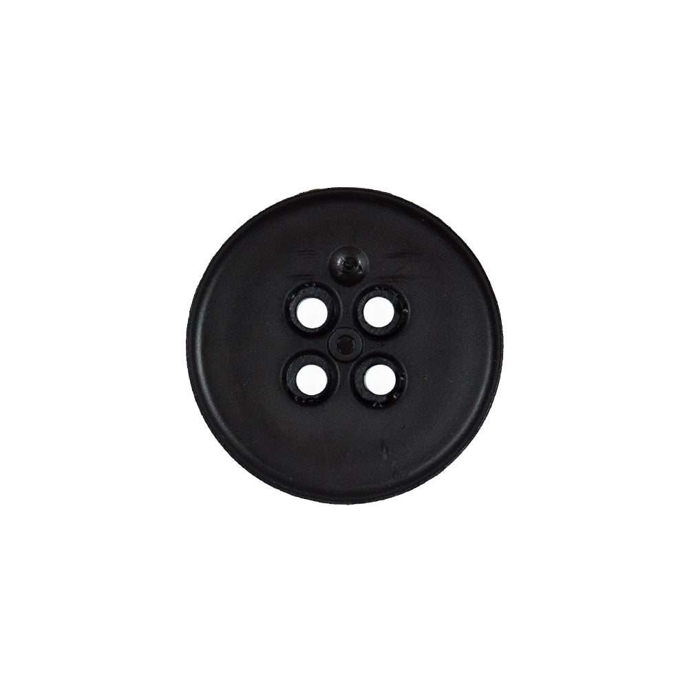 Italian Black Nylon 4-Hole Button - 32L/20mm Detail