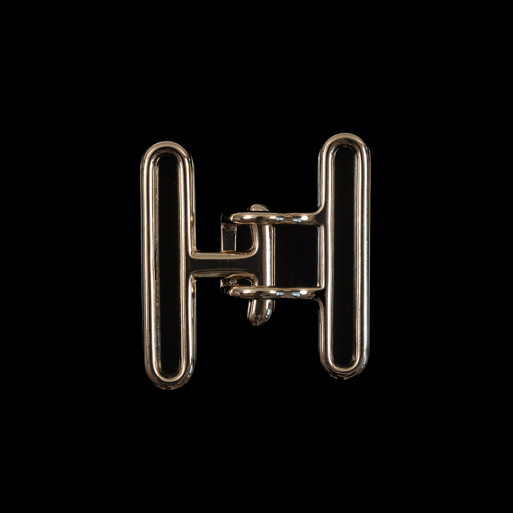 Italian Gold Buckle Closure - 1.625 x 1.75 - Detail