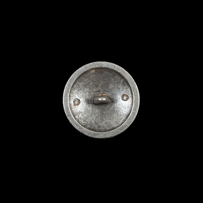 Italian Silver Metal Crest Button - 24L/15mm - Detail