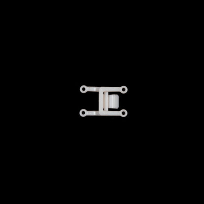 Italian Pale Beige Plastic Buckle Closure - 1" Detail